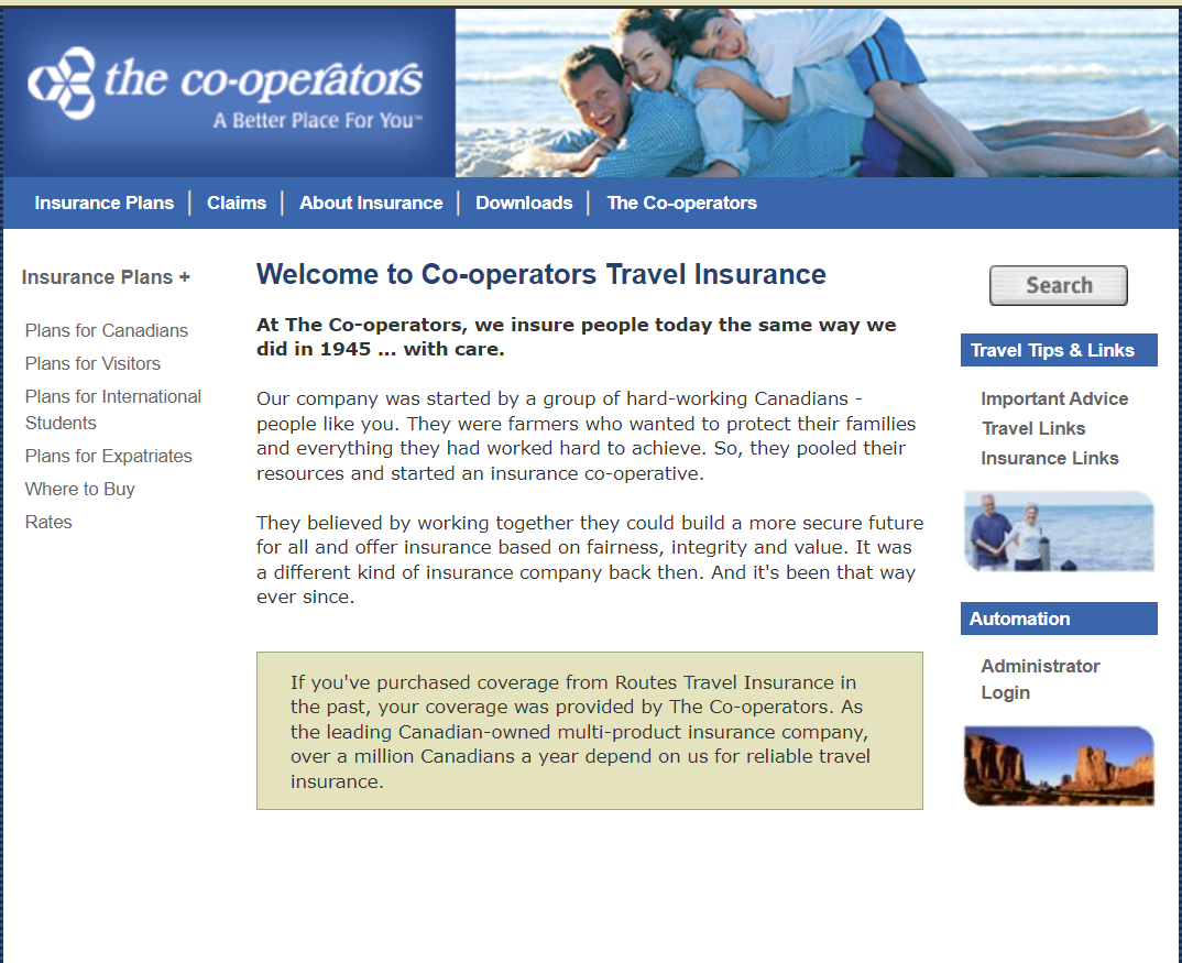 cooperators travel insurance